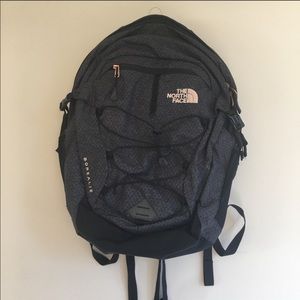 North Face Borealis backpack in Rose Gold